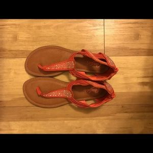 Pink blingy sandals